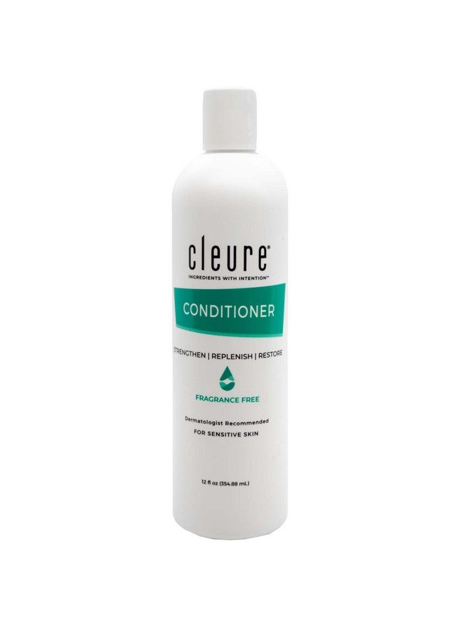 Cleure Hydrating Fragrance Free Conditioner Hypoallergenic Sls Free & Paraben Free Unscented (12 Fl Oz Pack Of 1)  - Image 2