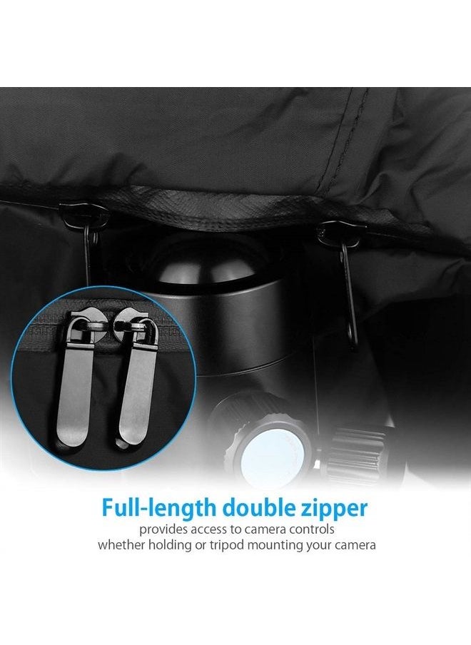 Powerextra Professional Waterproof Camera Rain Cover Protector for Nikon Sony Pentax and Other Digital SLR Cameras, Great for Rain Dirt Sand Snow Protection (Black)  - Image 5