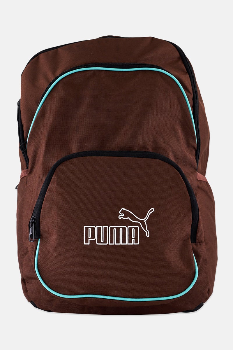 PUMA Men Brand Logo Backpack, Brown - Image 1
