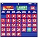 SpriteGru Black Calendar Pocket Chart with 76 Cards68 Illustrated Activity Cards 8 Dry Erasable Flash Cards and 3 Hooks 20 X 19 - Image 3