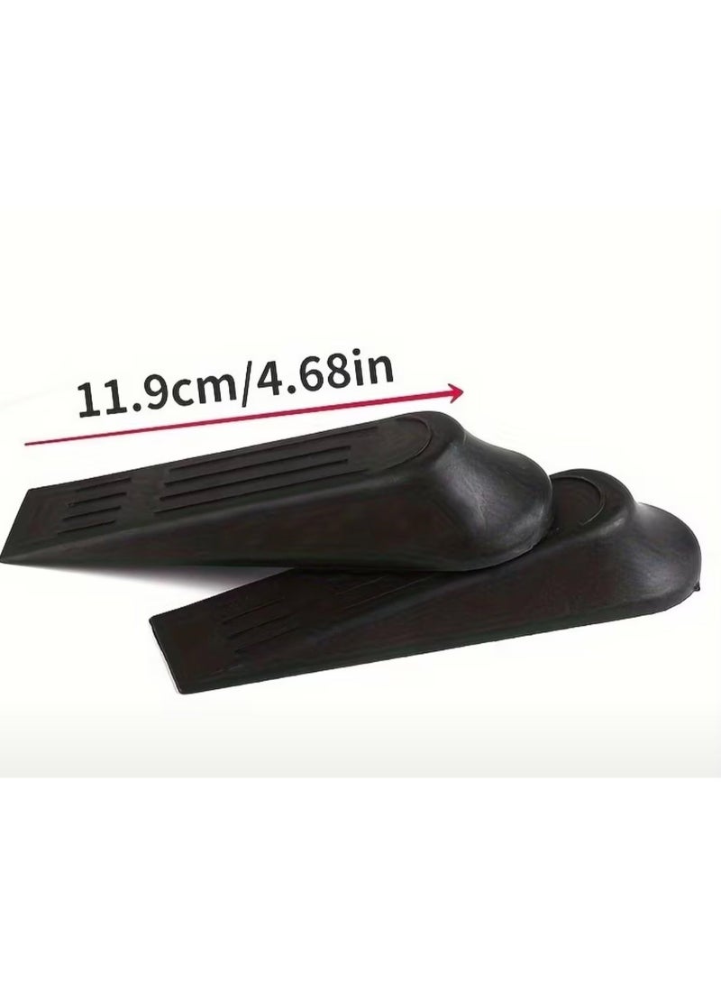 كلين ويف مجموعة مصدّات أبواب بلاستيك قوية (5 قطع) – أوتاد مانعة للانزلاق للاستخدام المنزلي والمكتبي | بدون تركيب أو أدوات للأبواب الداخلية والخارجية - Image 4