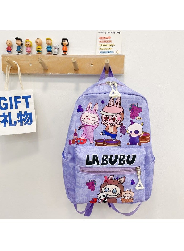 Labubu Children's Backpack New Cute Lightweight Backpack Large Capacity High Value Labubu Kindergarten Schoolbag 32*25*12CM