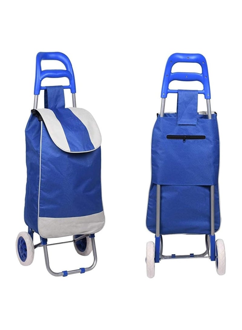 DubaiGallery Foldable Shopping Trolly Luggage Bag Vegetable Trolley with Wheel Easy to Carry Travelling Luggage Trolley Bag with Good Looking and Easy Carring - Image 4