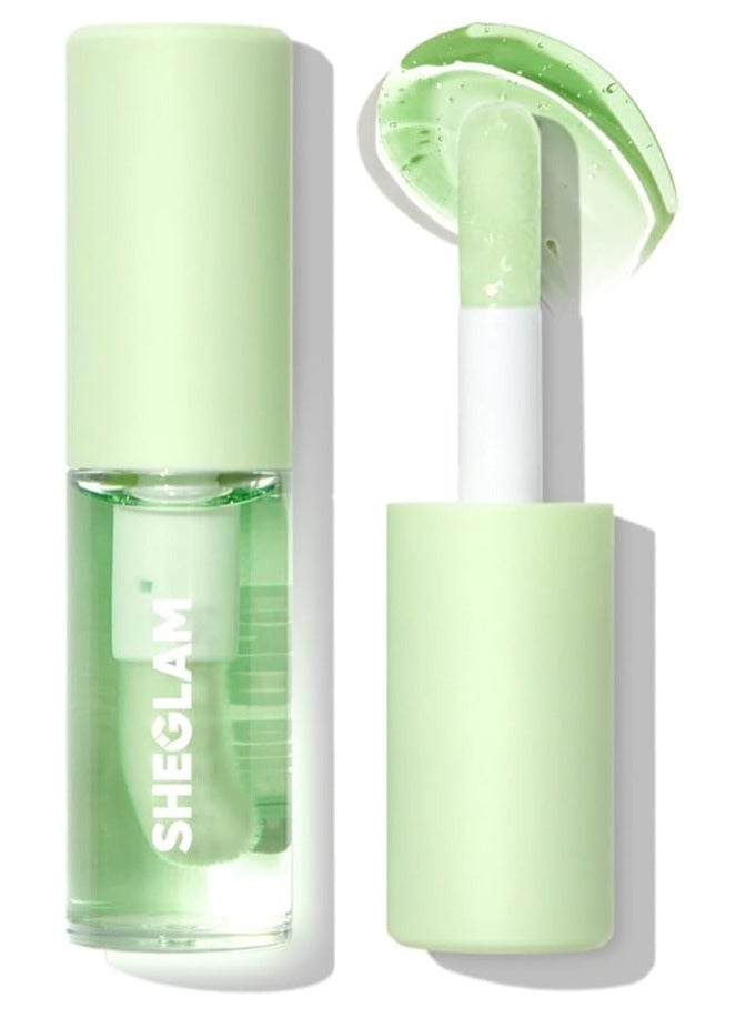Lip Gloss Jelly Wow Hydrating Lip Oil Green Apple Envy  - Image 1