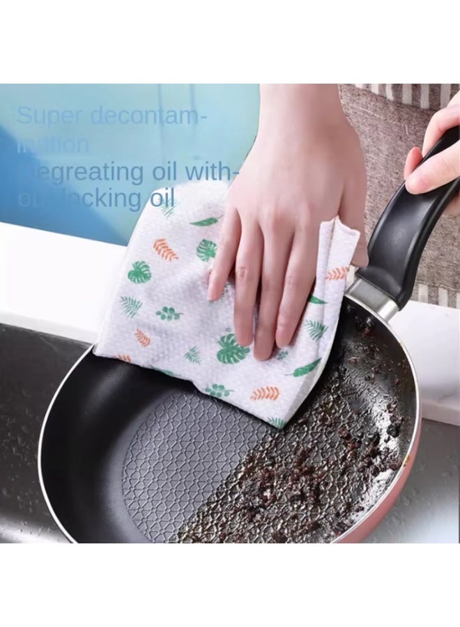 Multi-purpose kitchen cleaning cloths 20x20 cm – non-woven cotton, absorbent of grease and water - Image 2