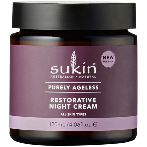 Sukin Purely Ageless Night Cream, Restorative â€“ Anti-Wrinkle Face Cream with Rosehip Oil, Naturally Rich in Vitamin A and Vitamin C, 4.06 Oz - Image 1