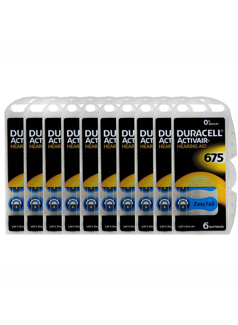 Duracell 60x Duracell Activair Hearing Aid Batteries (Size 675) Zinc-Air 1.45V Mercury Free - Image 2