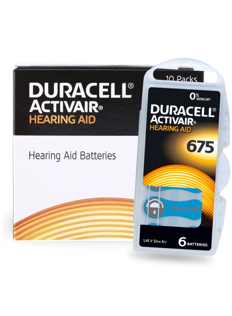 Duracell 60x Duracell Activair Hearing Aid Batteries (Size 675) Zinc-Air 1.45V Mercury Free - Image 3