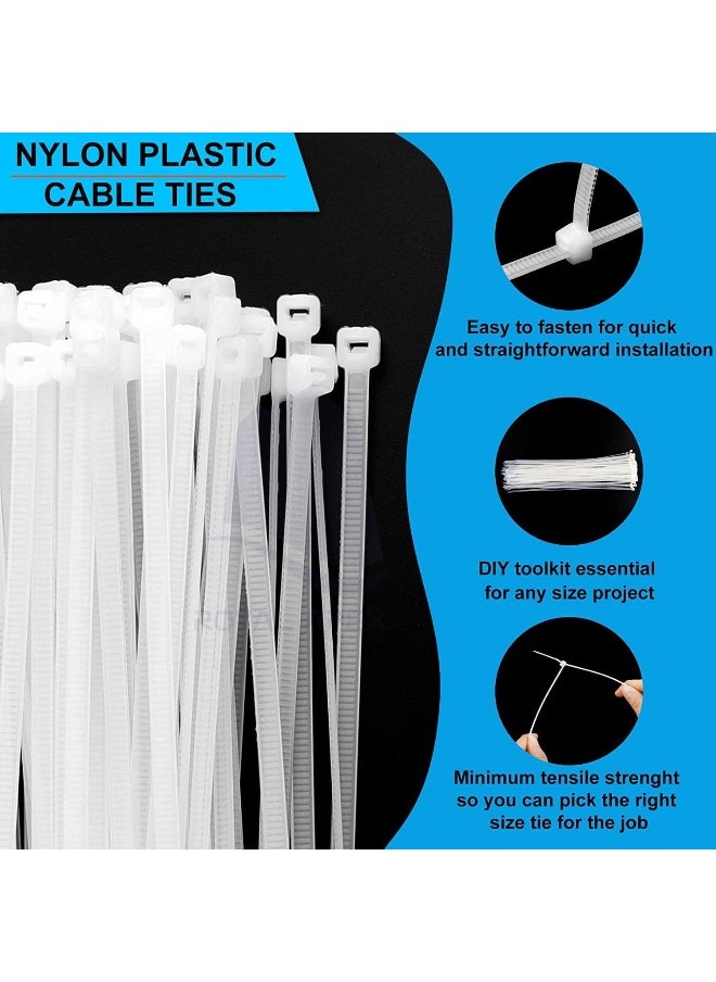 Royal Apex 100Pcs Cable Ties Nylon Zip Ties Wraps  - Image 3