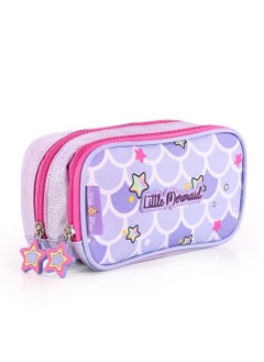 Milk&Moo Milk&Moo Pencil Case Glittering Mermaid, Cute Pencil Pouch for Girls, Kids Pencil Bag, Lightweight, Large Capacity, Suitable for Pre School - Kindergarten - Elementary Grade  - Image 1