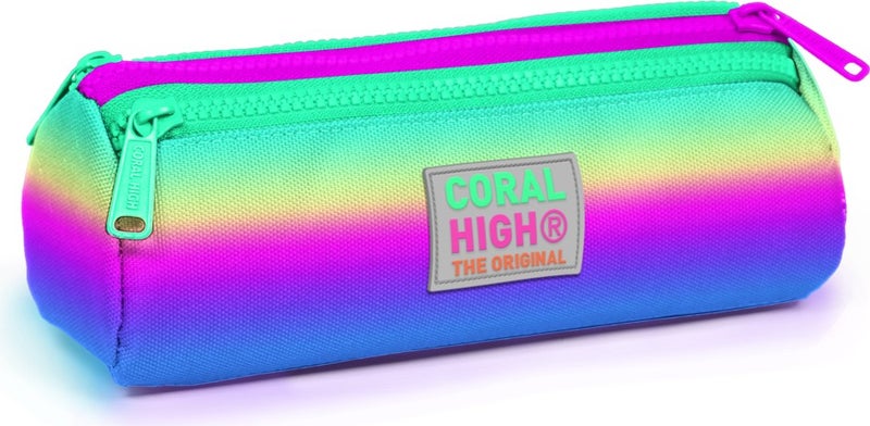 CORAL HIGH Kids Three Compartment Pencil Case Color Transition 22010  - Image 1