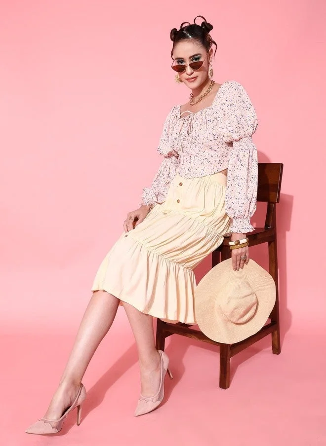 STREET 9  Pretty Pink Floral Top for Women for Women | Best Price UAE