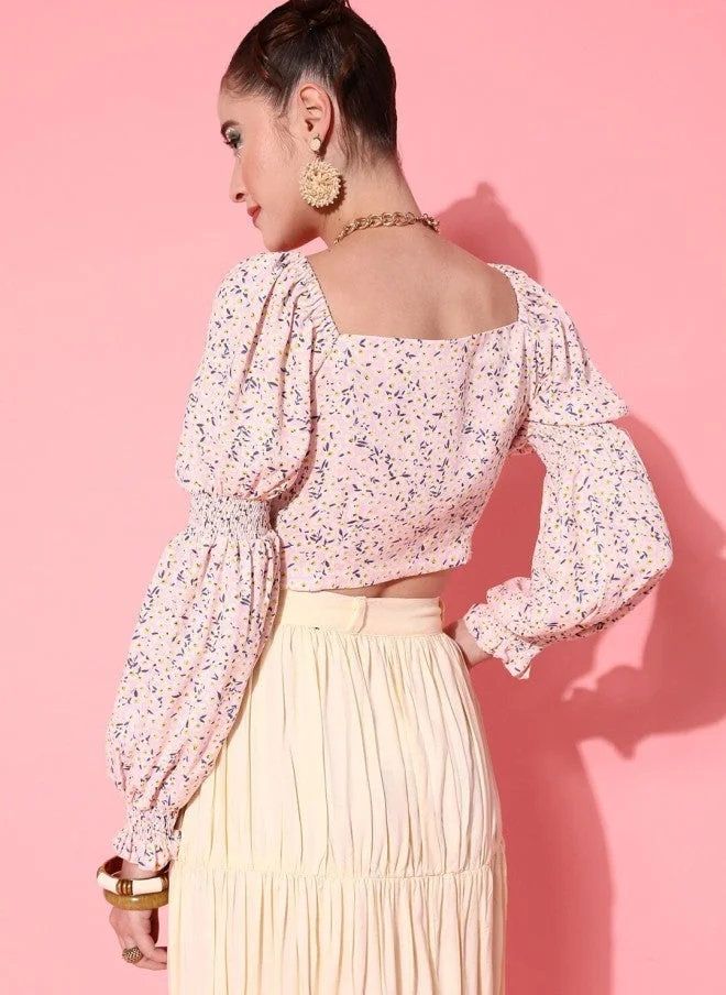 STREET 9  Pretty Pink Floral Top for Women for Women | Best Price UAE