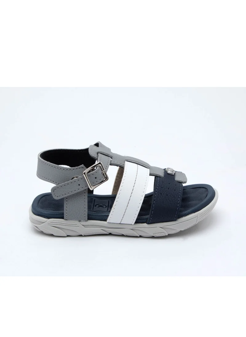 موليكينهو MOLEKINHO Sandals with Back strap For Infant Boys, Grey