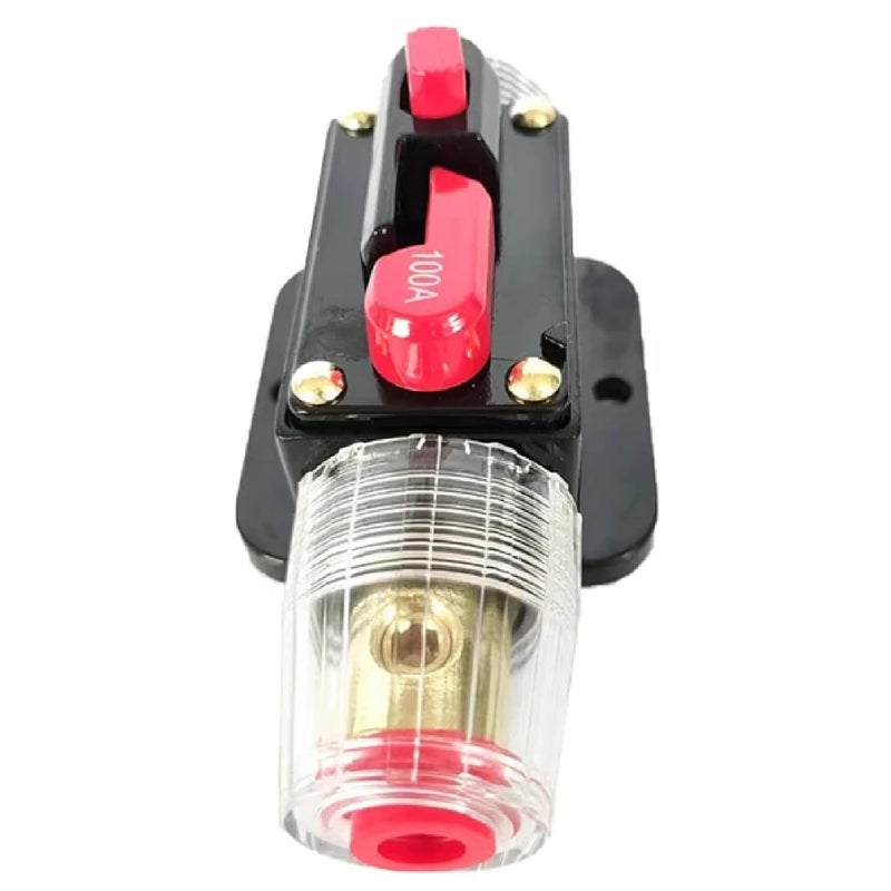 125A Resettable Circuit Breaker With Switch 12V 24V DC Car Audio Fuse Holder - Image 2
