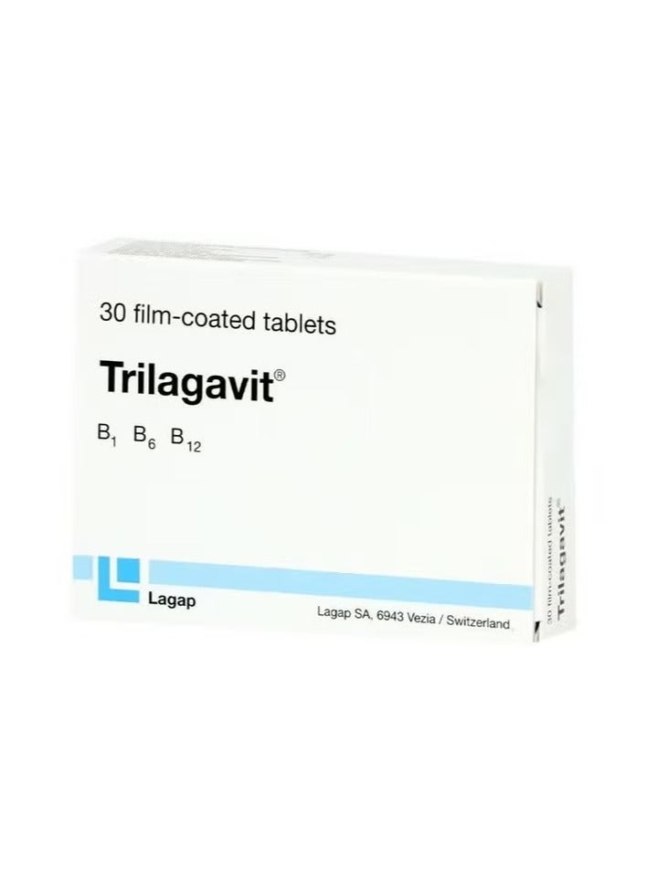 Trilagavit Vitamin B1, B6, B12 Supplement Tablets, Pack of 30s