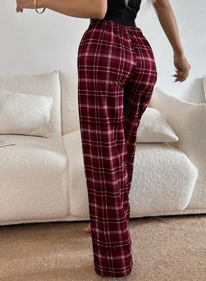 Take Two Plaid Full Length Straight Pyjama