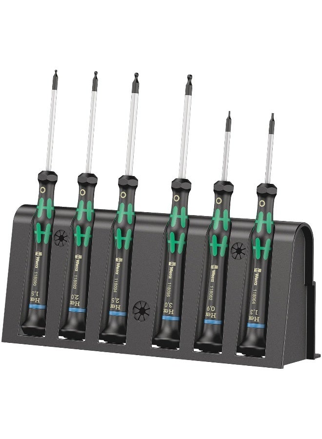 Wera WERA 2052/6 Hexagon screwdriver set and rack for electronic applications, 6 pieces  - Image 1
