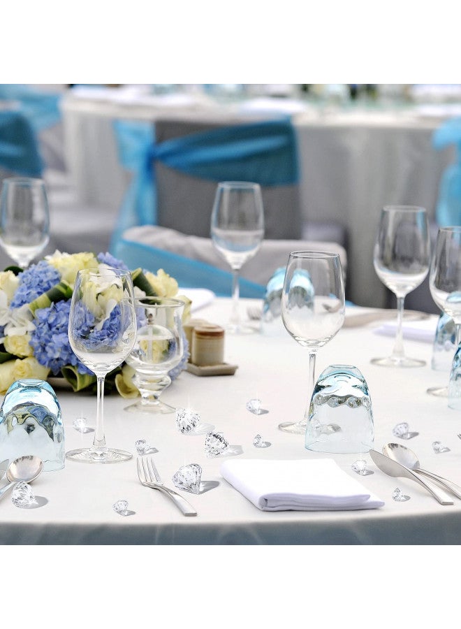 Mtlee 100 Pcs Vase Fillers Diamond Decoration for Craft Multi Size Fake Diamond Acrylic Gems Crystal for Wedding Party (Clear) - Image 3