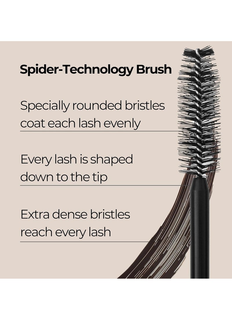 asam Magic Finish Volume Mascara Black Mascara for Enhanced Eyelashes Innovative Make Up Brush Technology Helps Capture Each Eyelash For Extra Length 0 33 Fl Oz - Image 3