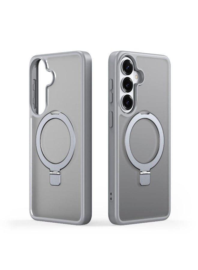 DUX DUCIS Yind Series MagSafe TPU Hybrid PC Phone Case with Stand For Samsung Galaxy S26 5G (Grey) - Image 2