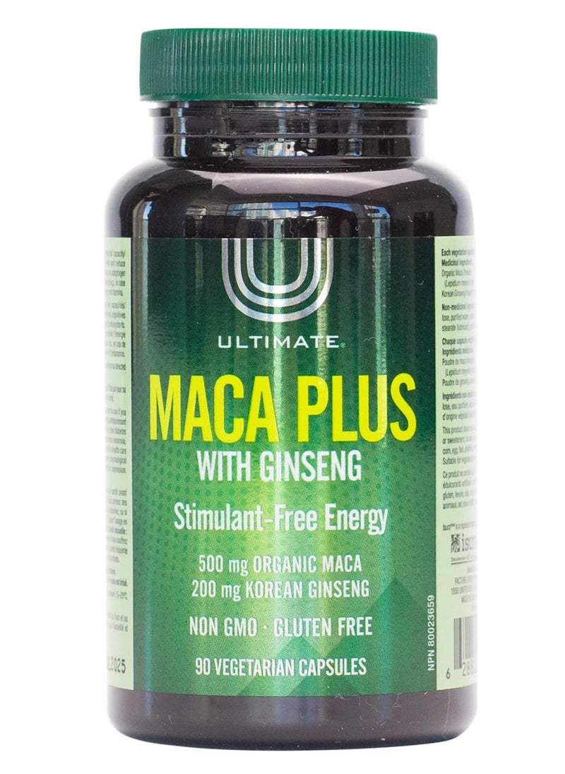 Ultimate Maca Plus With Ginseng 90 Vegetarian Capsules  - Image 1