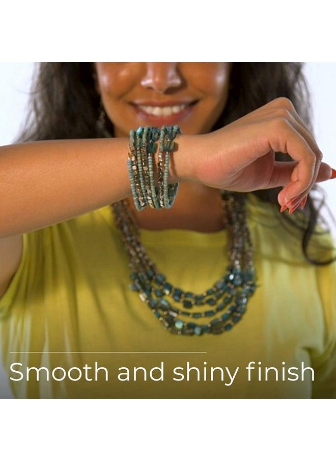 Shop LC Delivering Joy - Shop Lc Handmade Chunky Blue Beaded Costume Jewelry For Women Seed Bead Long Necklace Bracelet Earrings Set Boho Beach Summer Birthday Gifts For Women - Image 1
