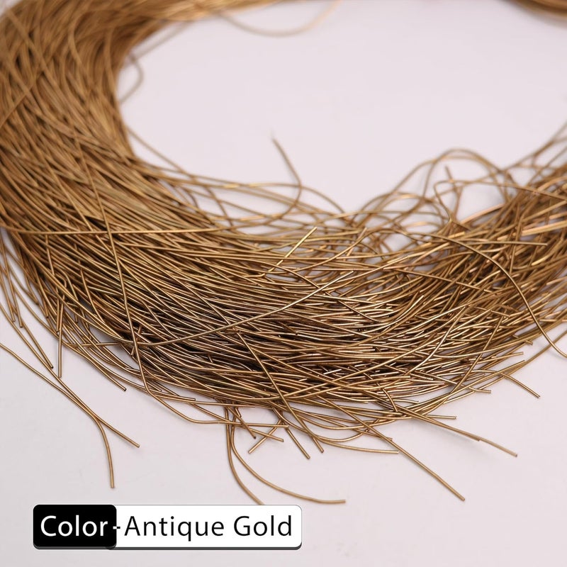 Embroiderymaterial Dapka For Aari & Zardosi Embroidery & Jewellery Work,0.5MM, Smooth Finish, Antique Gold Color(100 Gram) - Image 4