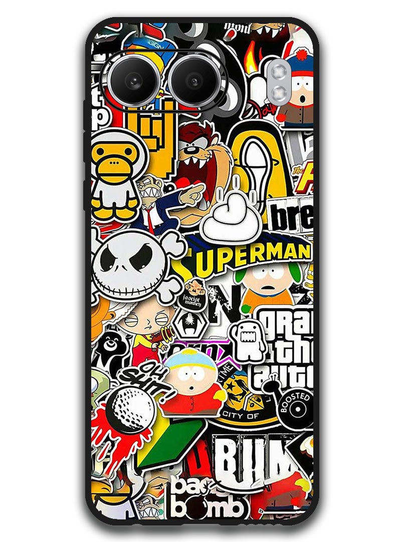 Theodor Protective Case Anti Scratch Shock Proof Bumper Cover For OnePlus Nord 4 superhero tags - Image 1
