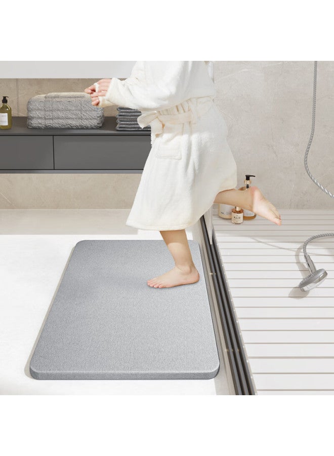 Dajiang Hard Diatomaceous Earth Bath Mat, Bathroom Entrance Absorbent Mat, Toilet Foot Mat, Bathroom Mat, Non-slip, 39x60cm - Image 2