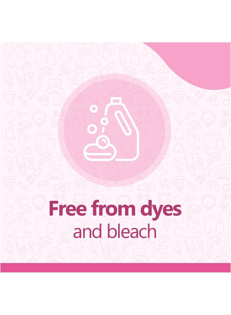 Cool & Cool Gentle Baby Fabric Softener 1 Liter (Pack of 6) - Anti Bacterial, Dye-Free, Bleach-Free,Gentle, Baby & Kid safe 6 Liters - Image 4