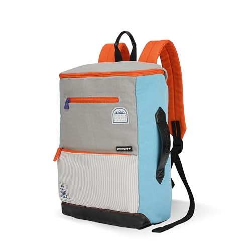 Provogue Cavo Pro 14 litres everyday backpack, 15.6 inch laptop compartment, for men and women in Sky Blue, stylish contemporary daily use college, office and outdoor bag | With organiser - Image 1