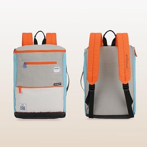 Provogue Cavo Pro 14 litres everyday backpack, 15.6 inch laptop compartment, for men and women in Sky Blue, stylish contemporary daily use college, office and outdoor bag | With organiser - Image 3