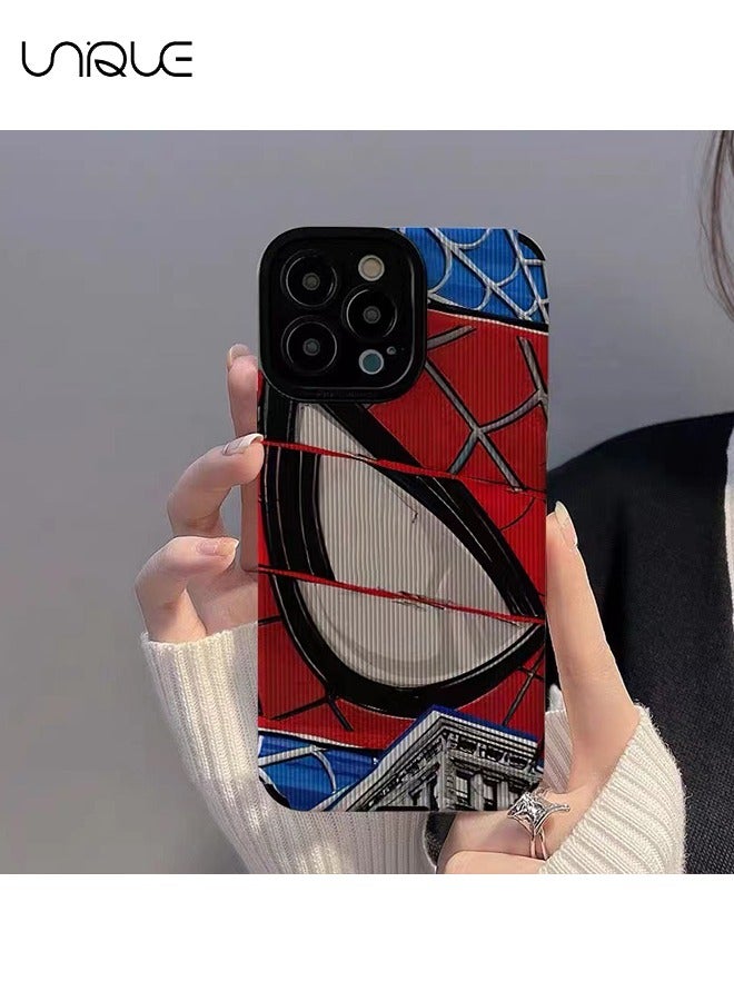Unique Compatible with iPhone 15 Pro Phone Case, Spider-Man Phone Case, Marvel Movie Phone Case - Tuya Phone Case - Stylish and Handsome Phone Case - TPU Drop Protection - Image 4