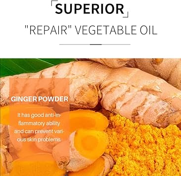 JEMPET Turmeric Soap Natural Ginger Bar Soap 2PCS Plants Essential Oil Bar Soap for Face Body Reduces Acne Dark Spot Cleanses Skin - Image 2