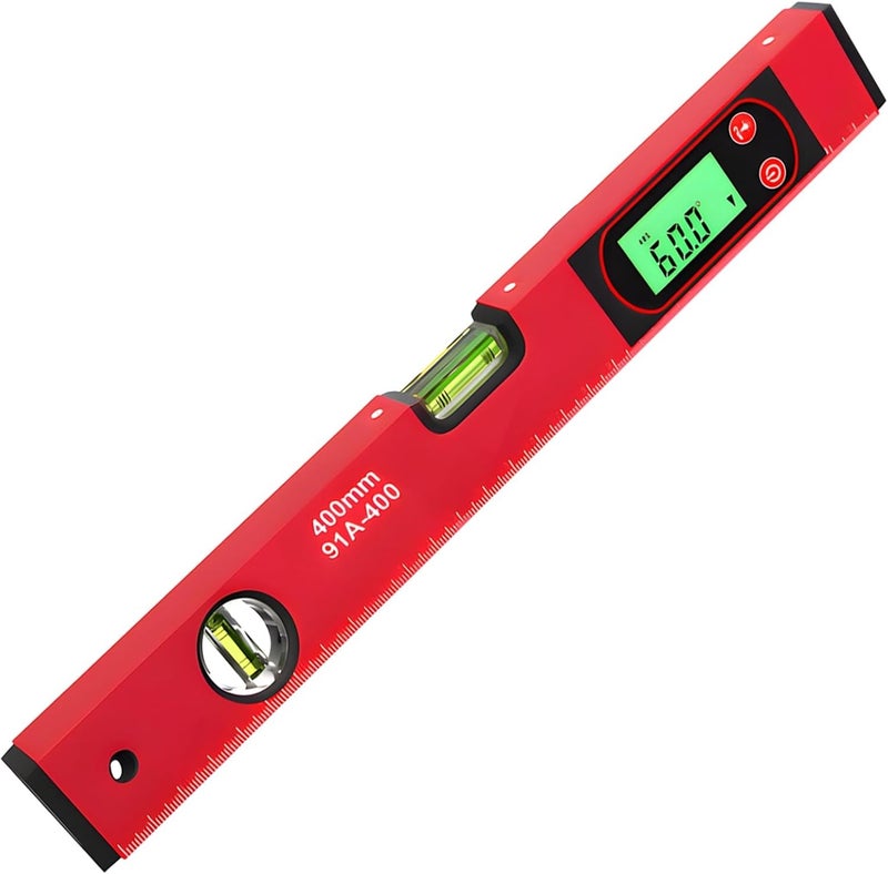 15.7 in Electronic Level, Precision Protractor with LCD Backlight, Sturdy Angle Finder, Aluminum Alloy Build with V-Groove Base - Image 1