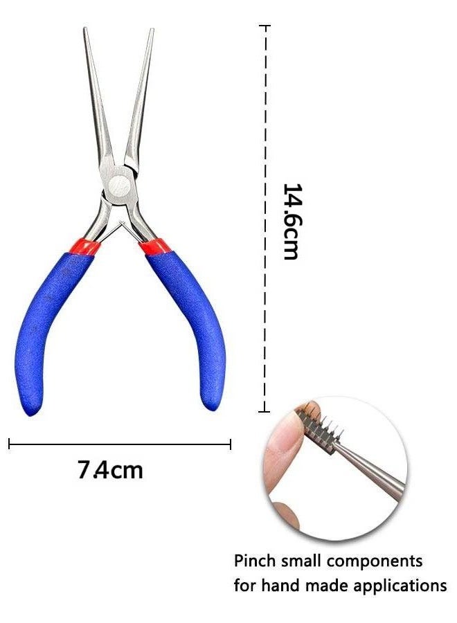 5-Piece Mini Precision Pliers Set 🔧 Needle-Nose, Diagonal Cutting, Mini Vise, Long-Nose & End-Cutting Pliers – High Carbon Steel, Rust Resistant, for Electronics, Jewelry & DIY - Image 2