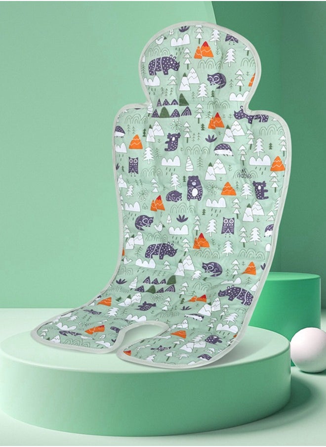 Baby stroller cooling mat ice pad Stroller seat cushion Stroller gel cooling pads Child safety seat cooling pads The principle of scientific and technological cooling Cool and breathable Dissolve your baby's body heat Suitable for summer to bring continuous cooling to your baby Common to all models 27*13 inches (Blue)