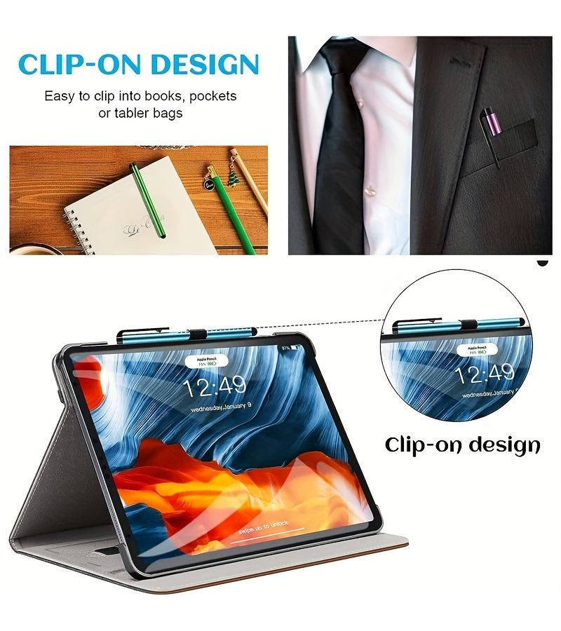 5 Pack Capacitive Rubber Stylus Pen for Tablets Smartphones Multi Device Touch Screen - Image 1