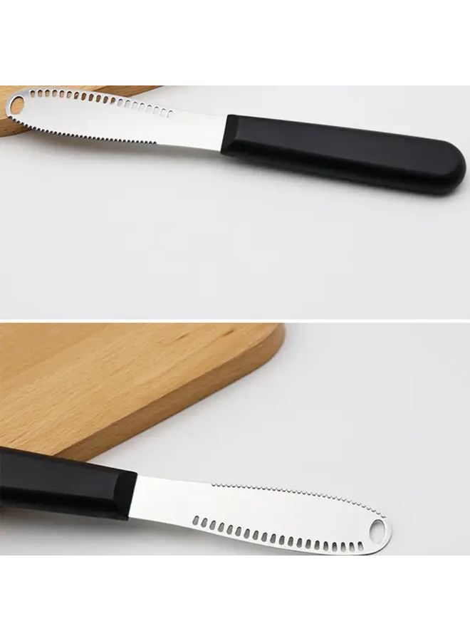 Black Stainless Steel Butter Cheese Spreader Set 6pcs Sharp Blade for Jam Pastries Bread - Image 5