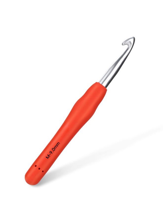 SHWAKK Crochet Hook, 9.0 mm Ergonomic Crochet Hook, Crochet Needles, Ergonomic Handle Crochet Hook, Knitting Needles with Soft Handle Beginners and Experienced Crochet Hobbyists (9.0 mm) - Image 1
