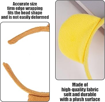 SIKAMARU 2 Pieces Of Bear Ear Headbands Cute Animal Headbands Masquerade Hair Accessories Cosplay Hair Accessories - Image 3