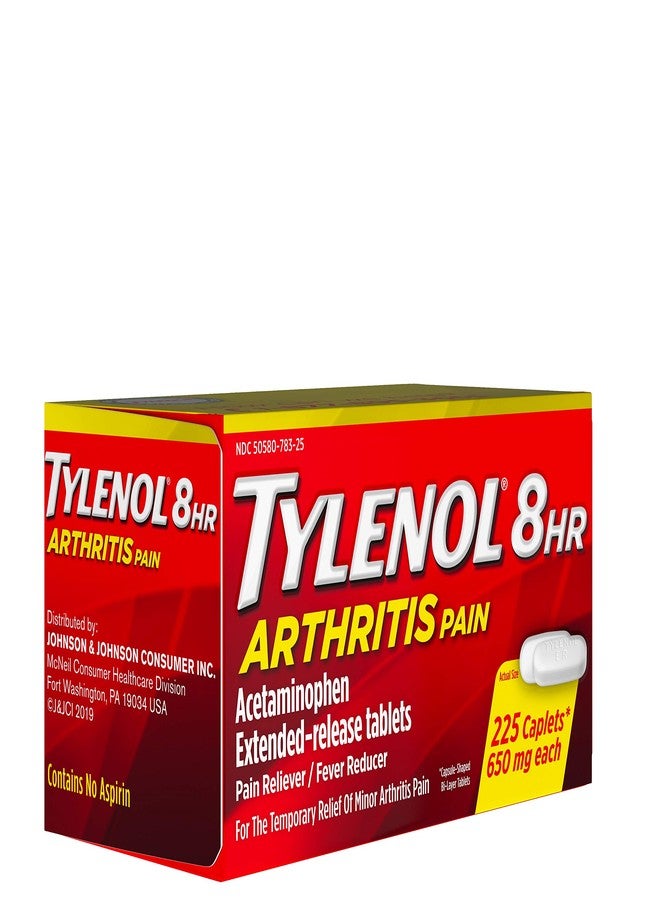Tylenol 8 HR Arthritis Pain Extended Release 650 mg Caplets 225 ea (3 Pack - Image 3