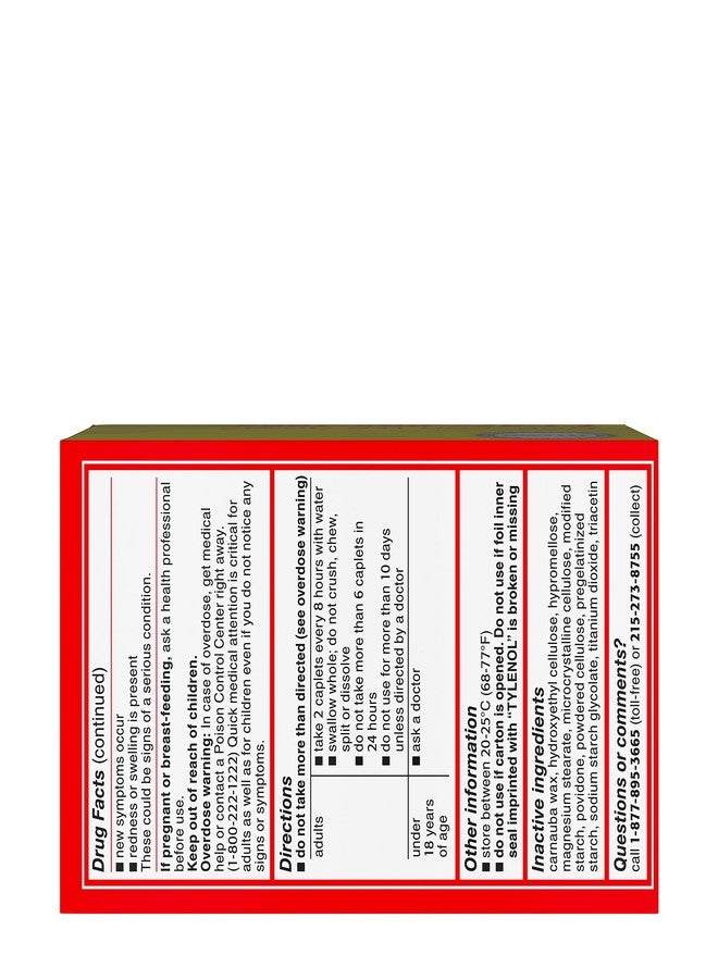 Tylenol 8 HR Arthritis Pain Extended Release 650 mg Caplets 225 ea (3 Pack - Image 2