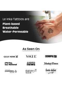 Le Inka Temporary Tattoos Pack of 4 Water Permeable Breathable Long Lasting Lasts 1-2 Weeks Premium Plant Based Men & Women Adventure Collection - pzsku/Z484EB3920E43DA1BCCDBZ/45/_/1679023521/c6063b1d-2cec-4dab-bb24-0340c3d10f0c