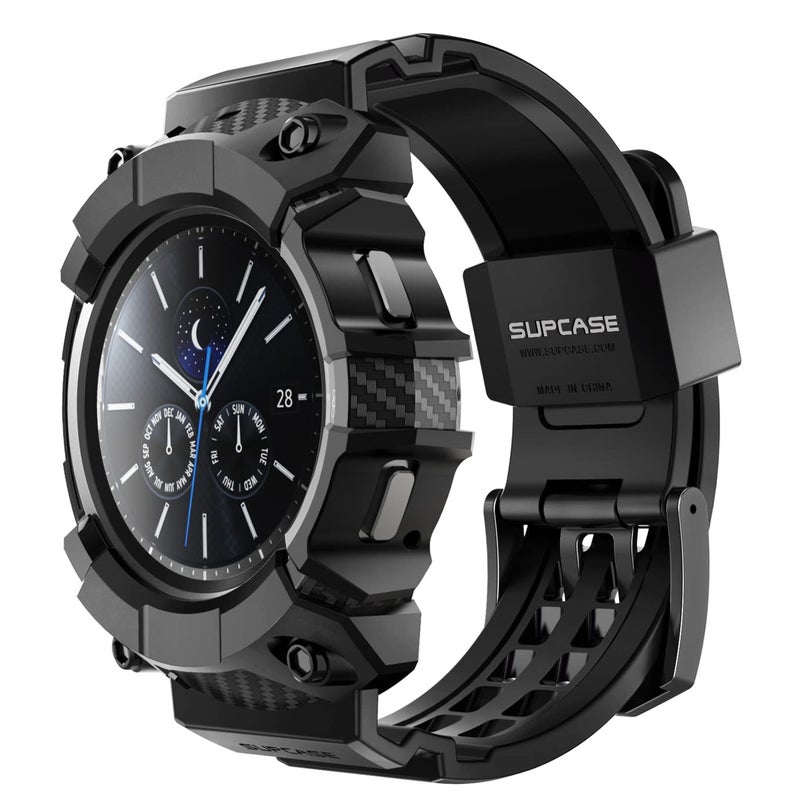 SUPCASE for Samsung Galaxy Watch 4 Classic 42mm Band with Case Unicorn Beetle Pro MilitaryGrade Drop Protection AntiScratch Rugged Men Cover with Adjustable Strap Band Black - Image 2