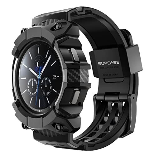 SUPCASE for Samsung Galaxy Watch 4 Classic 42mm Band with Case Unicorn Beetle Pro MilitaryGrade Drop Protection AntiScratch Rugged Men Cover with Adjustable Strap Band Black - Image 1