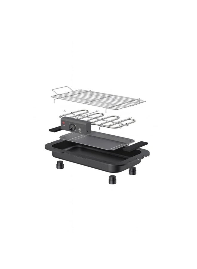 Tradeo Electric Barbecue Grill 2000W Portable Non Stick BBQ Grill with Adjustable Temperature Control - Image 2
