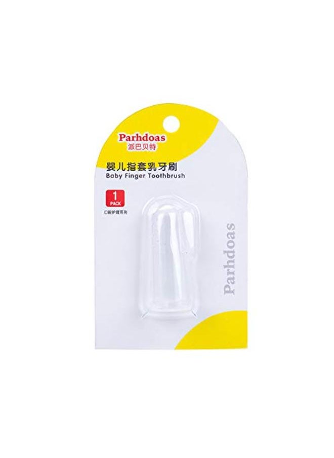 Generic PARHDOAS Silicone Finger Toothbrush – Baby Teether Cover  - Image 3