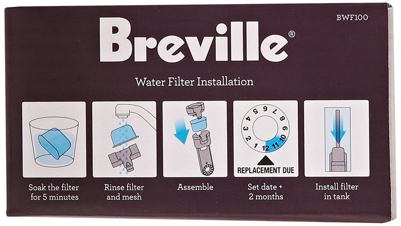 Breville BWF100 Single Cup Brewer Replacement Charcoal Filters White - Image 5